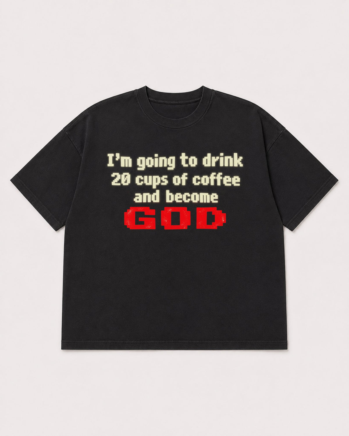 Mockup Boxy Heavyweight Tee Black product