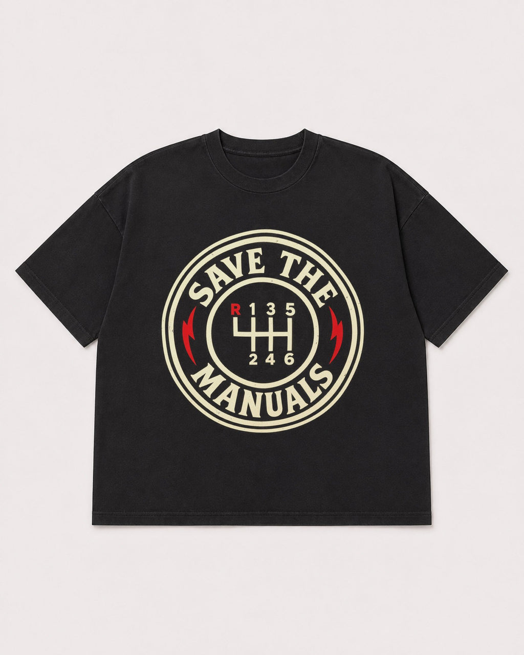Mockup Boxy Heavyweight Tee Black product