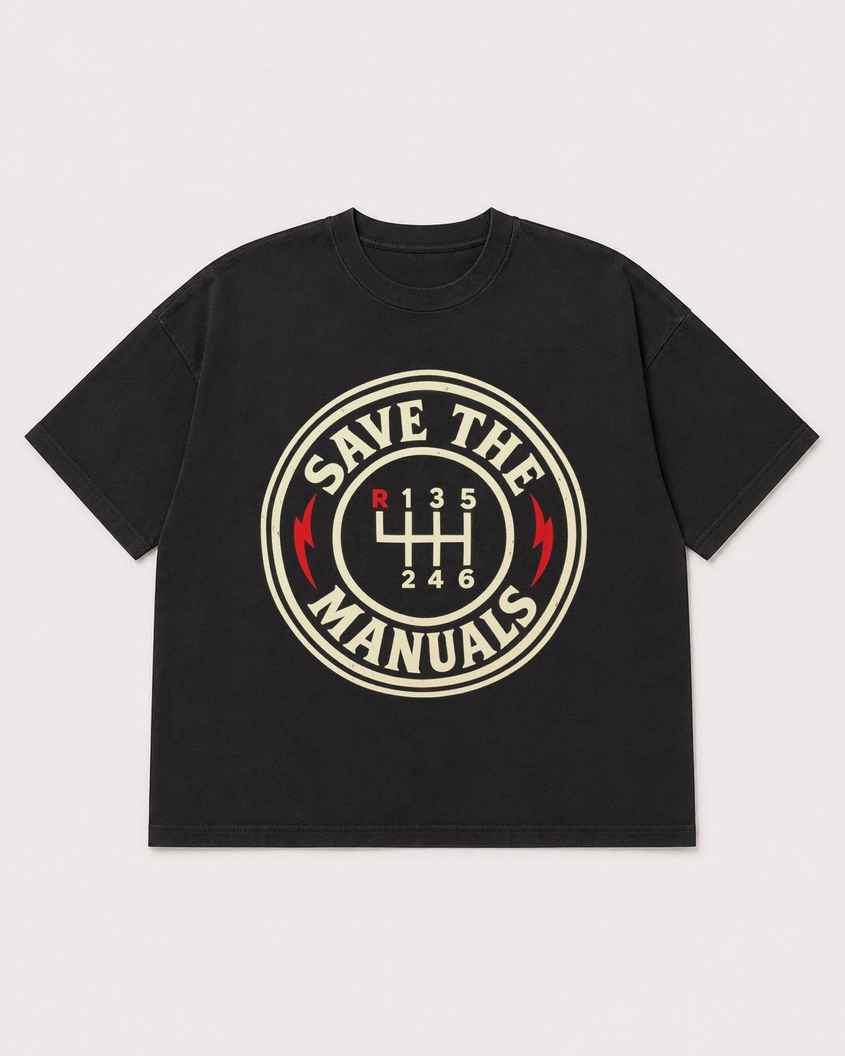 Mockup Boxy Heavyweight Tee Black product