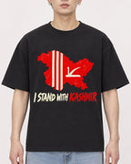 Mockup Boxy Heavyweight Tee Black male close-up 01