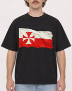 Mockup Boxy Heavyweight Tee Black male close-up 09