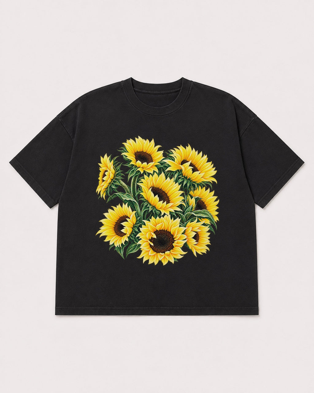 Mockup Boxy Heavyweight Tee Black product