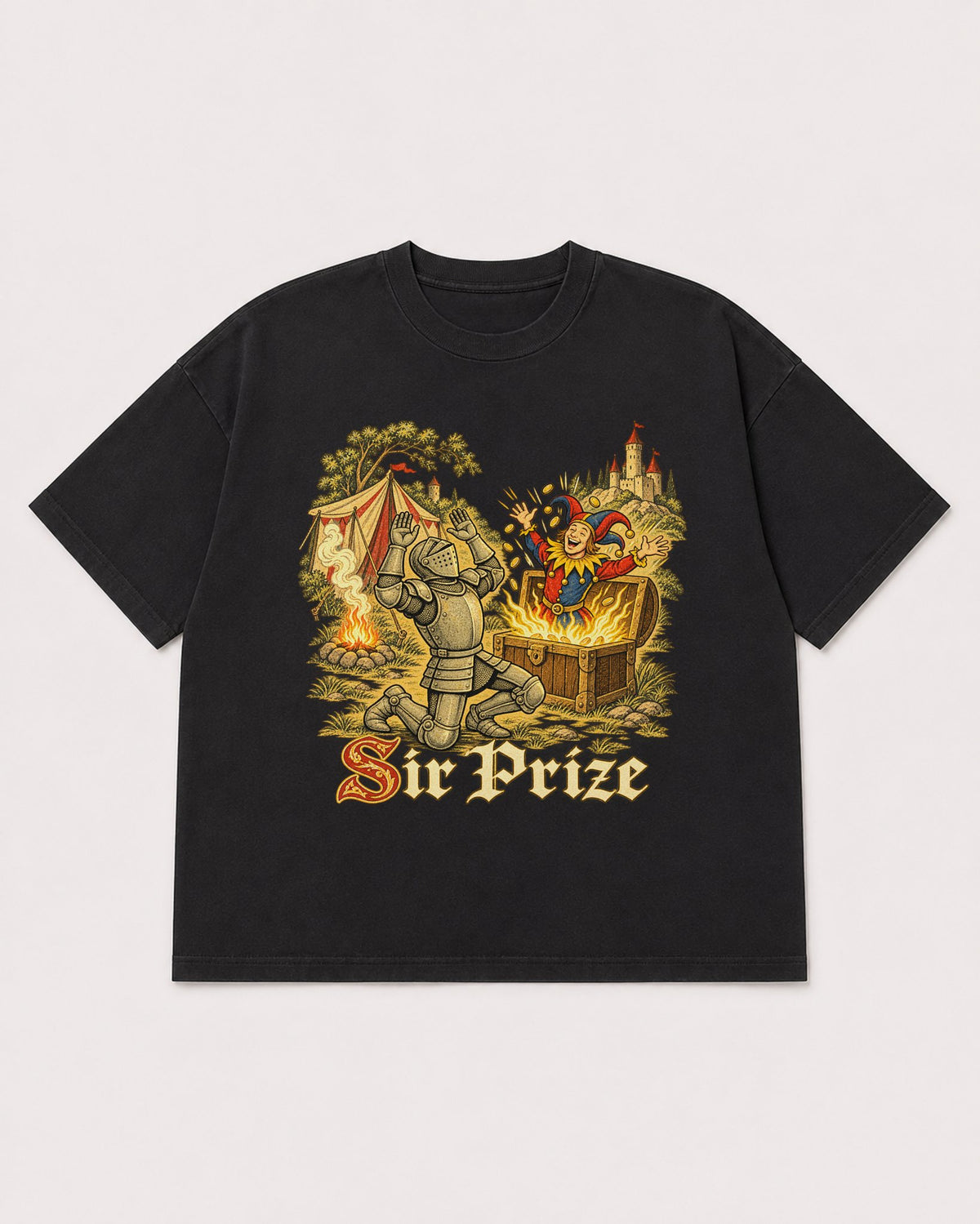 Mockup Boxy Heavyweight Tee Black product