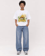 Mockup Boxy Heavyweight Tee White female full-body 35