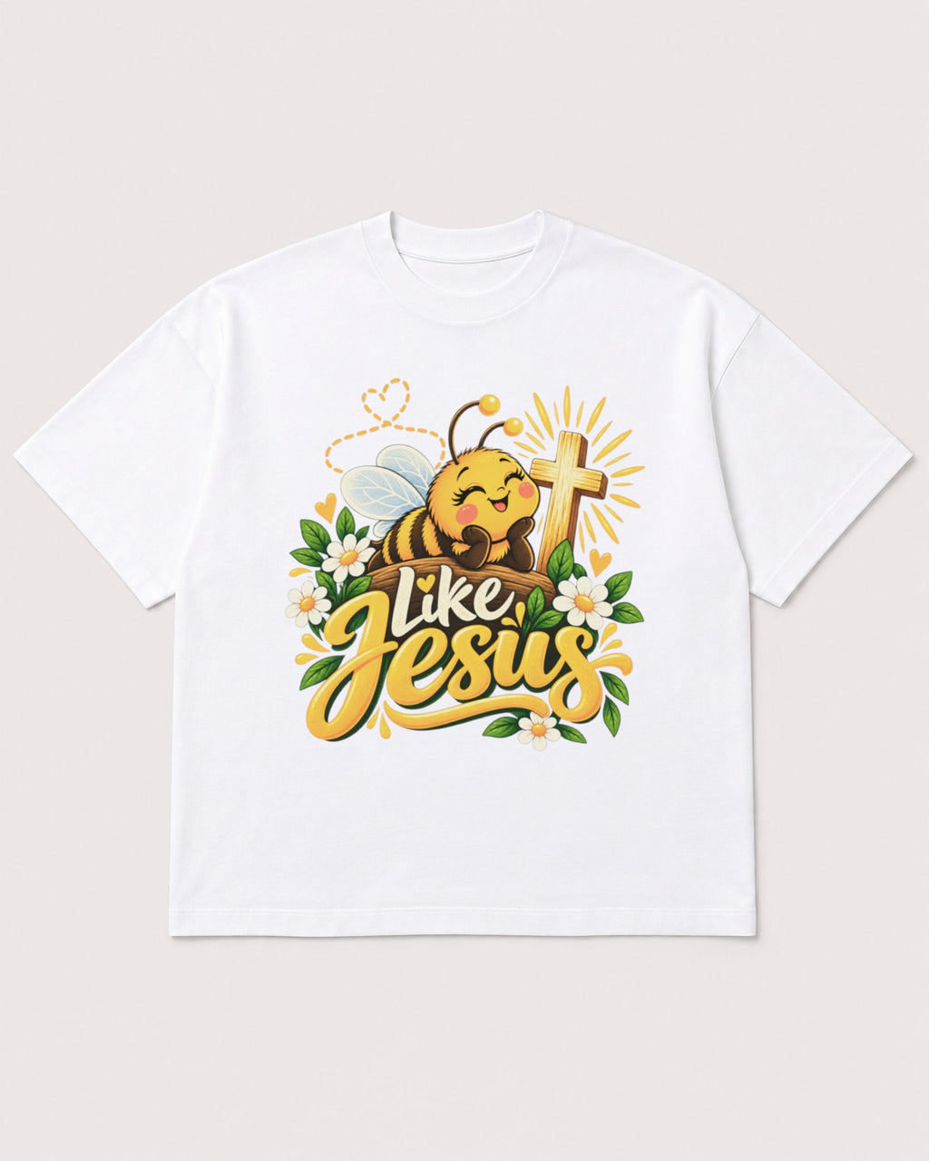 Mockup Boxy Heavyweight Tee White product
