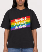 Mockup Boxy Heavyweight Tee Black female close-up 04