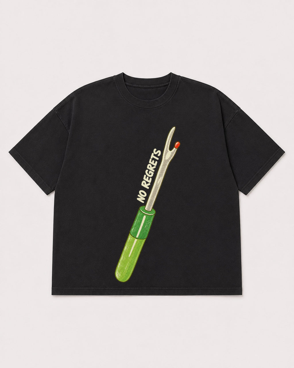 Mockup Boxy Heavyweight Tee Black product