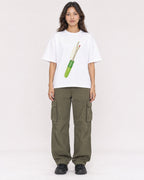 Mockup Boxy Heavyweight Tee White female full-body 02