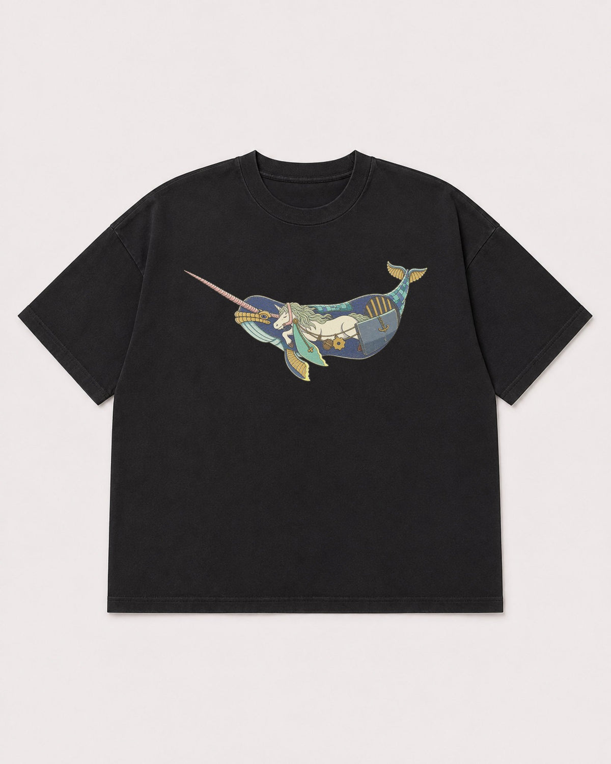 Mockup Boxy Heavyweight Tee Black product