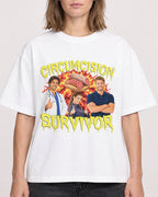 Mockup Boxy Heavyweight Tee White female close-up 38
