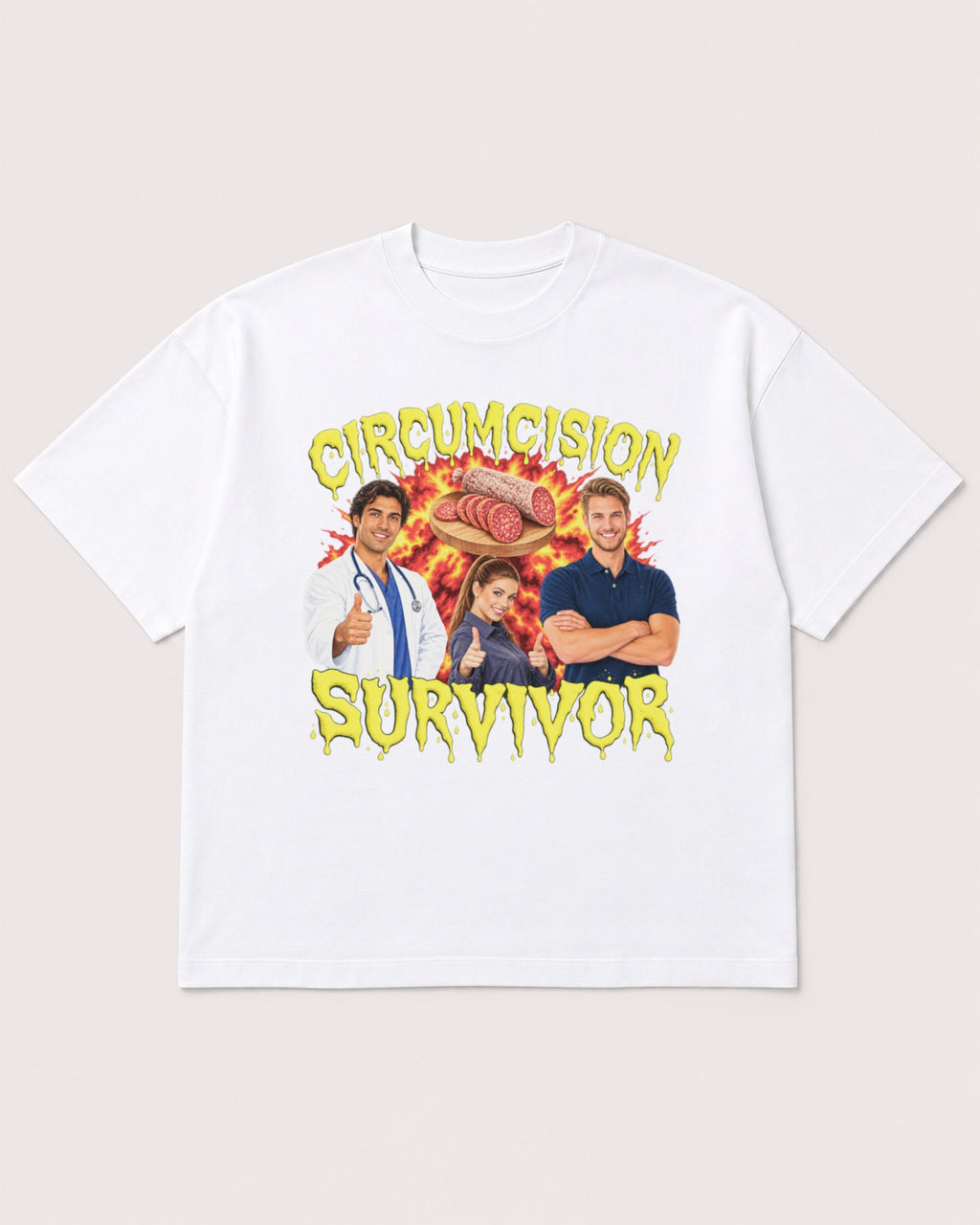 Mockup Boxy Heavyweight Tee White product