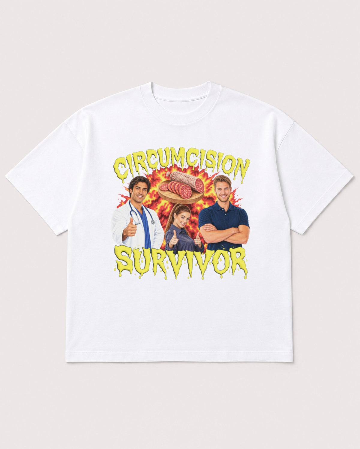 Mockup Boxy Heavyweight Tee White product