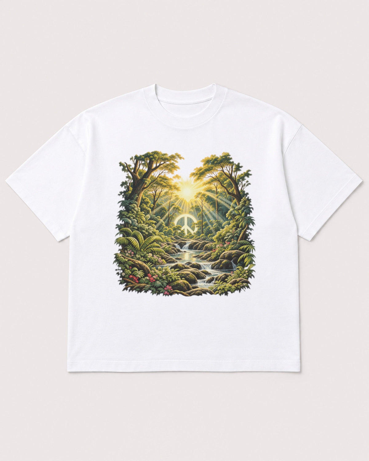 Mockup Boxy Heavyweight Tee White product