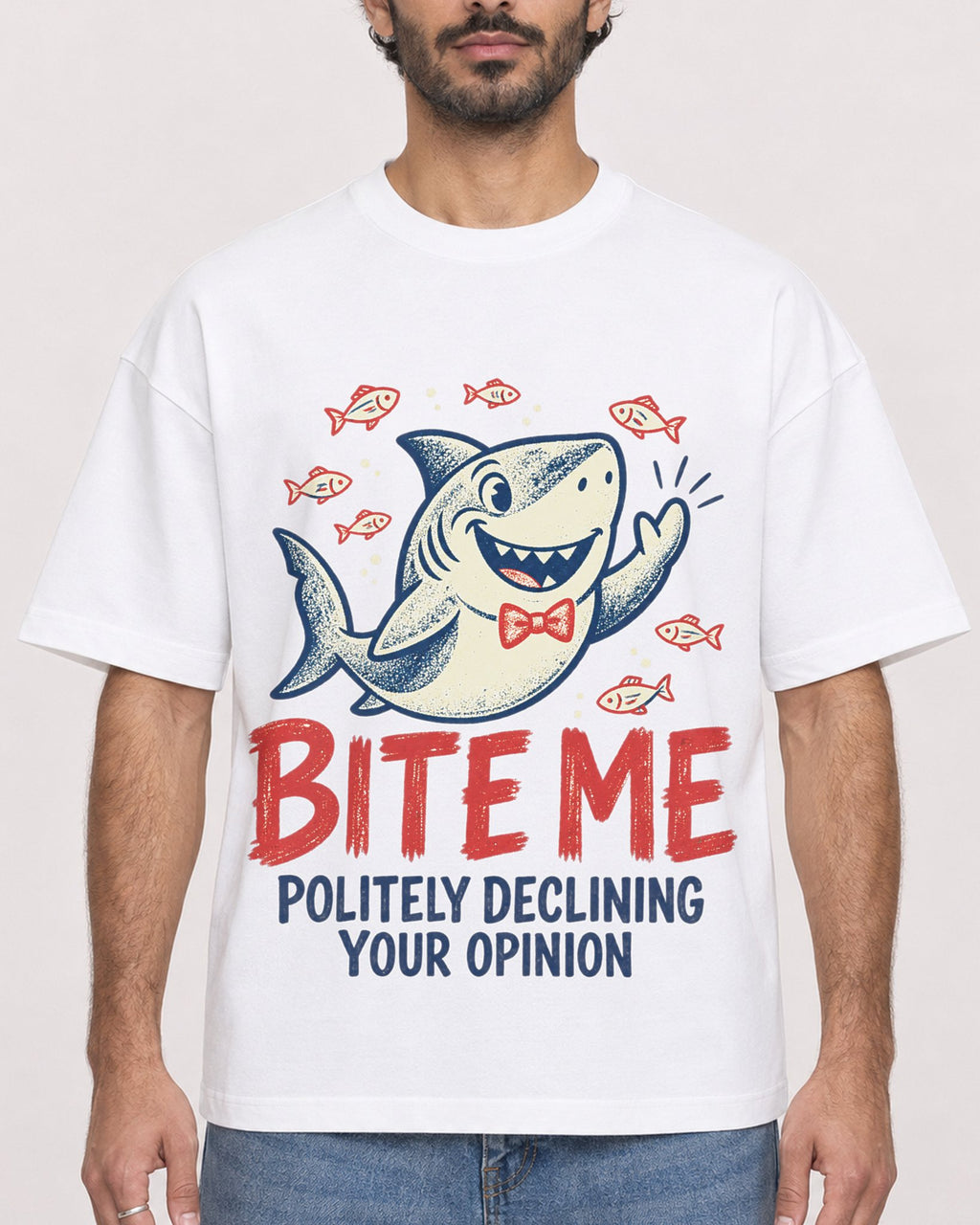 Mockup Boxy Heavyweight Tee White male close-up 47