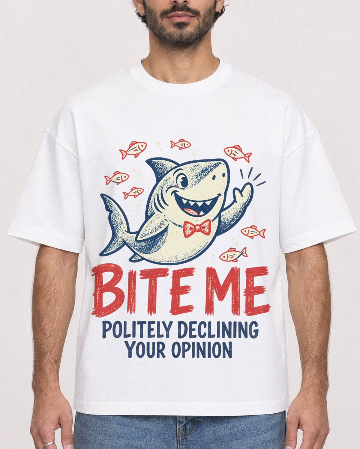 Mockup Boxy Heavyweight Tee White male close-up 47