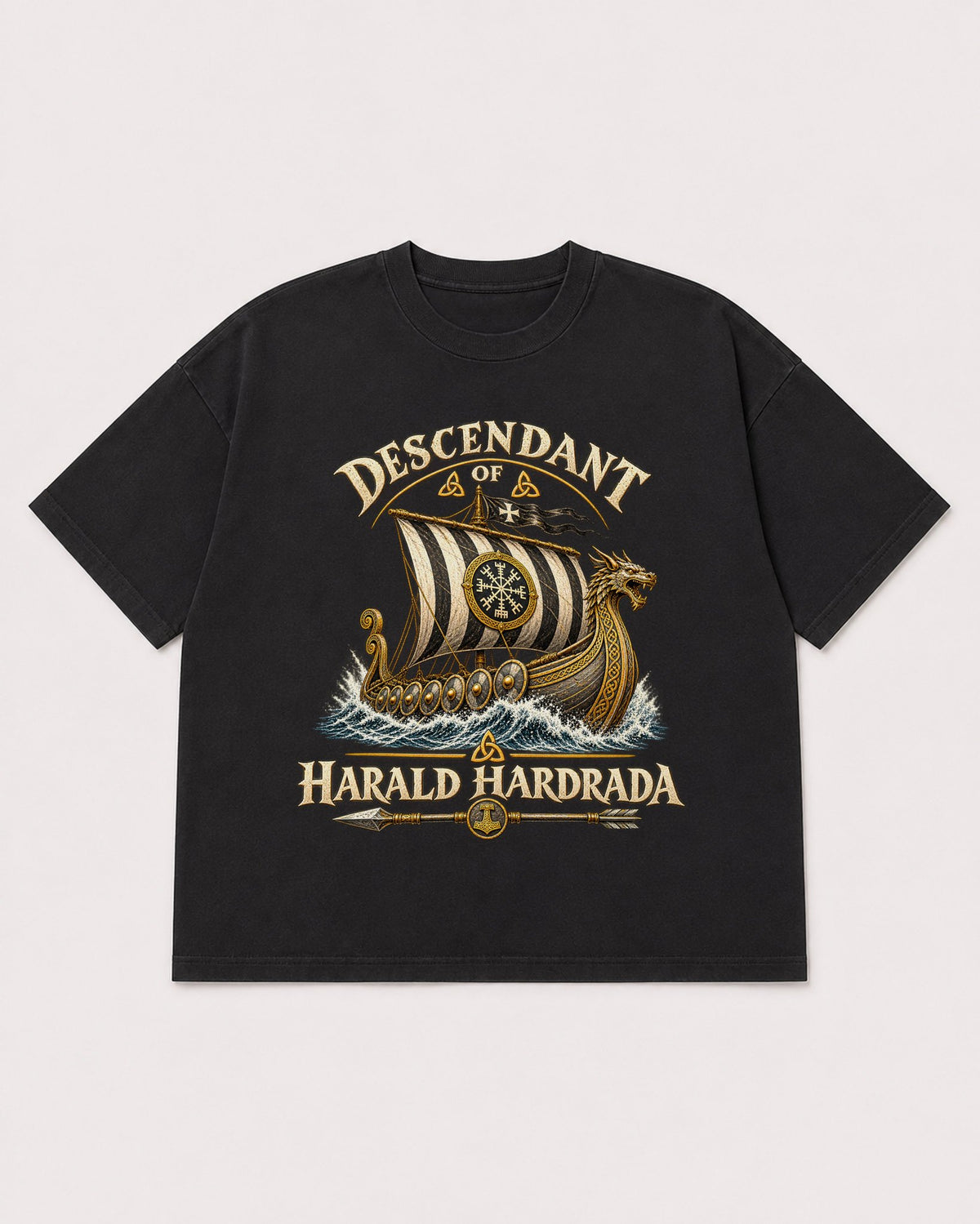 Mockup Boxy Heavyweight Tee Black product
