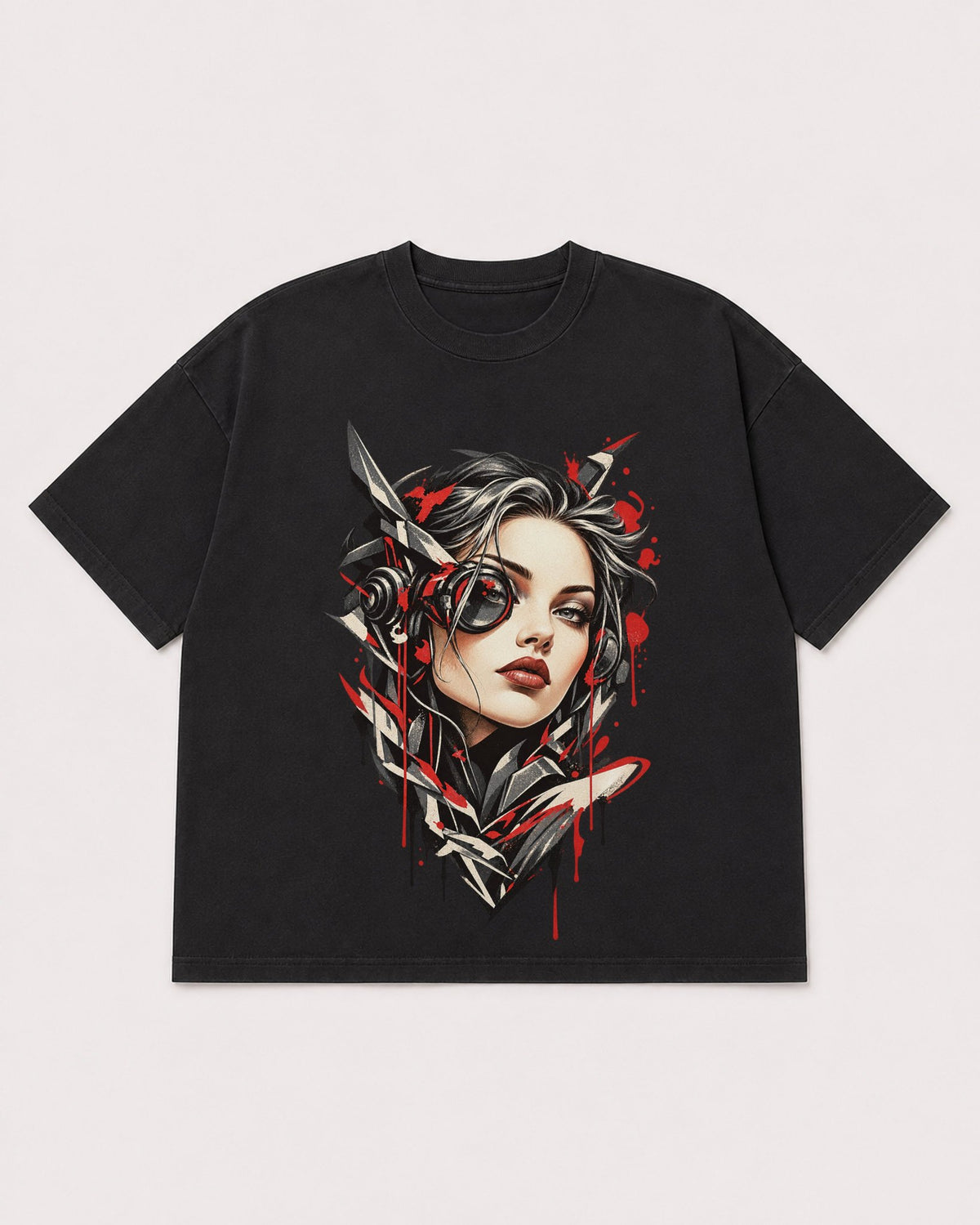 Mockup Boxy Heavyweight Tee Black product