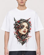 Mockup Boxy Heavyweight Tee White male close-up 01