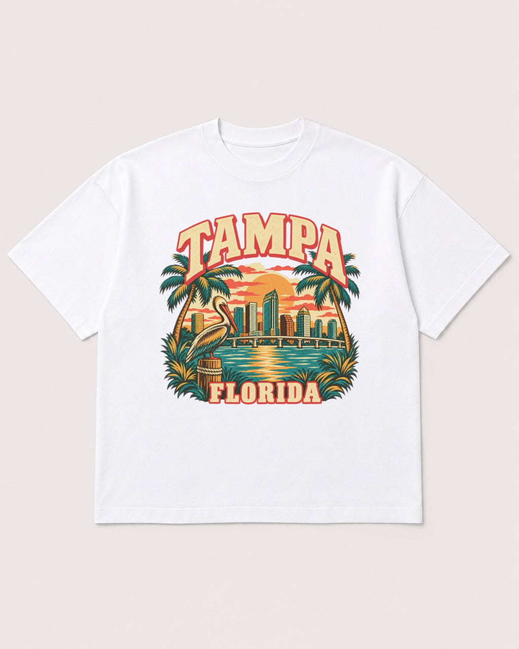 Mockup Boxy Heavyweight Tee White product