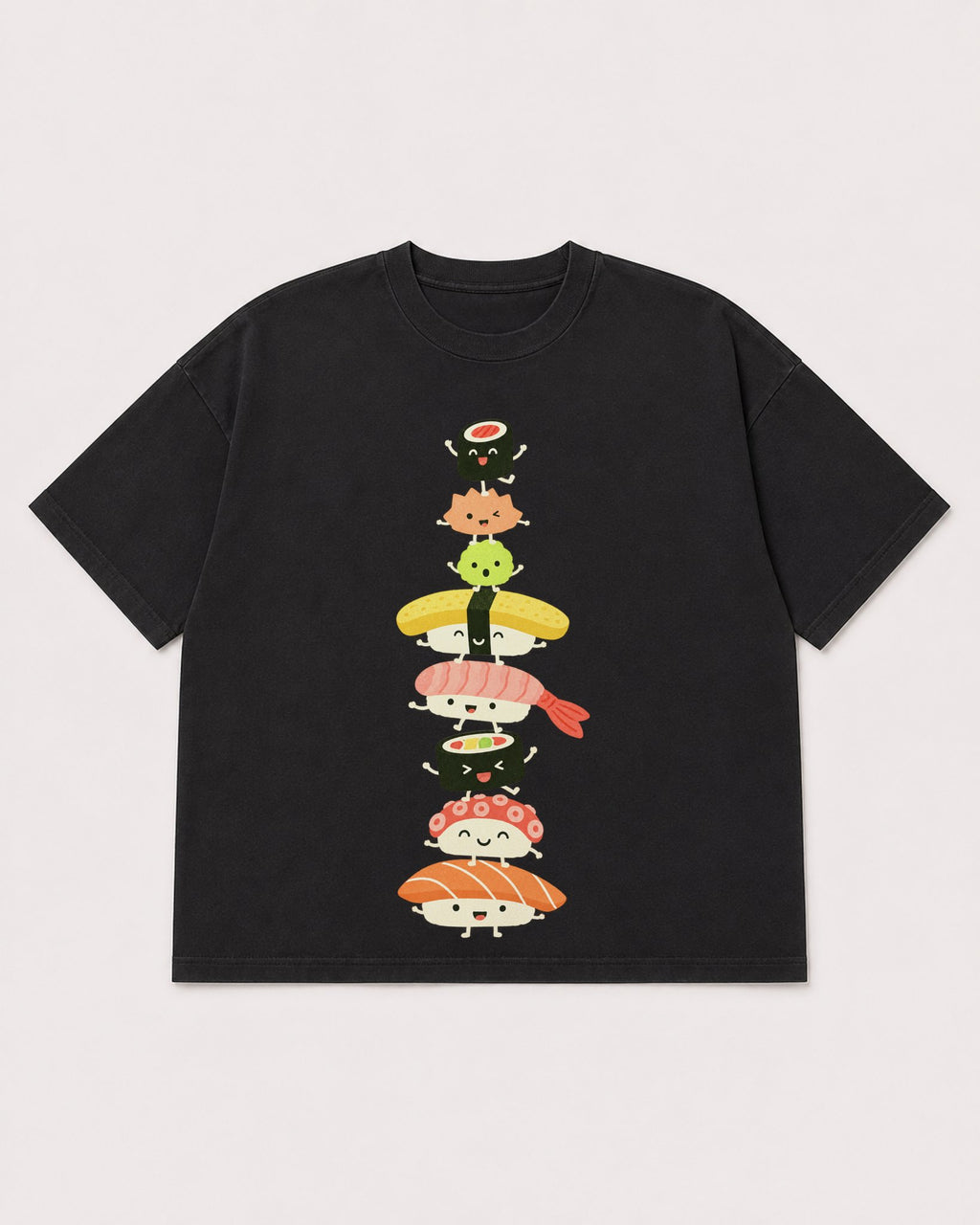 Mockup Boxy Heavyweight Tee Black product