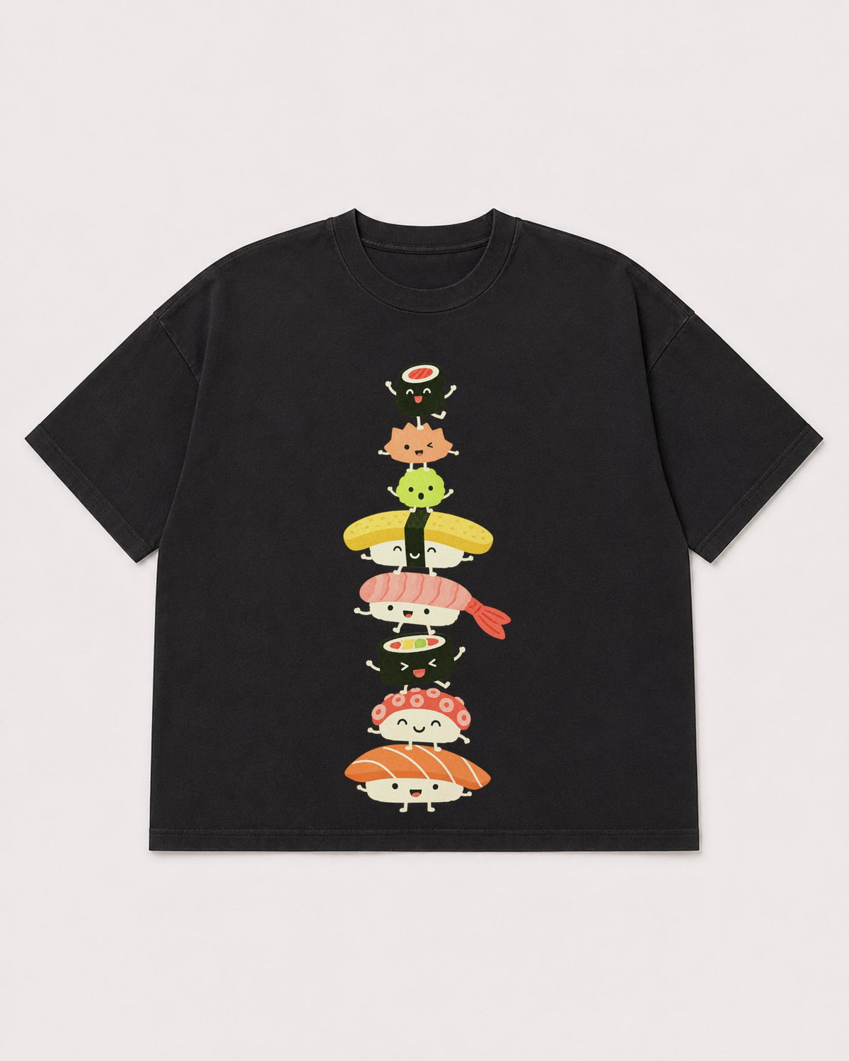 Mockup Boxy Heavyweight Tee Black product