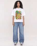 Mockup Boxy Heavyweight Tee White female full-body 10