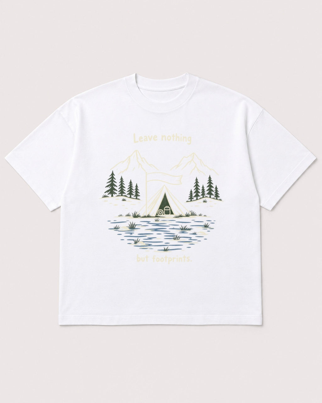 Mockup Boxy Heavyweight Tee White product
