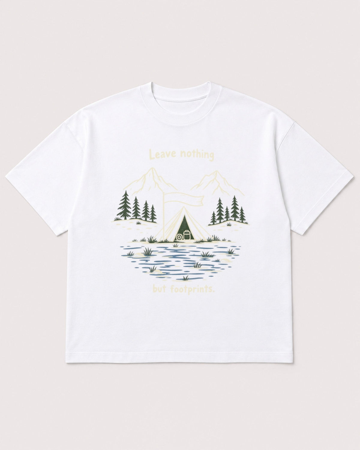 Mockup Boxy Heavyweight Tee White product