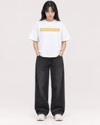 Mockup Boxy Heavyweight Tee White female full-body 13