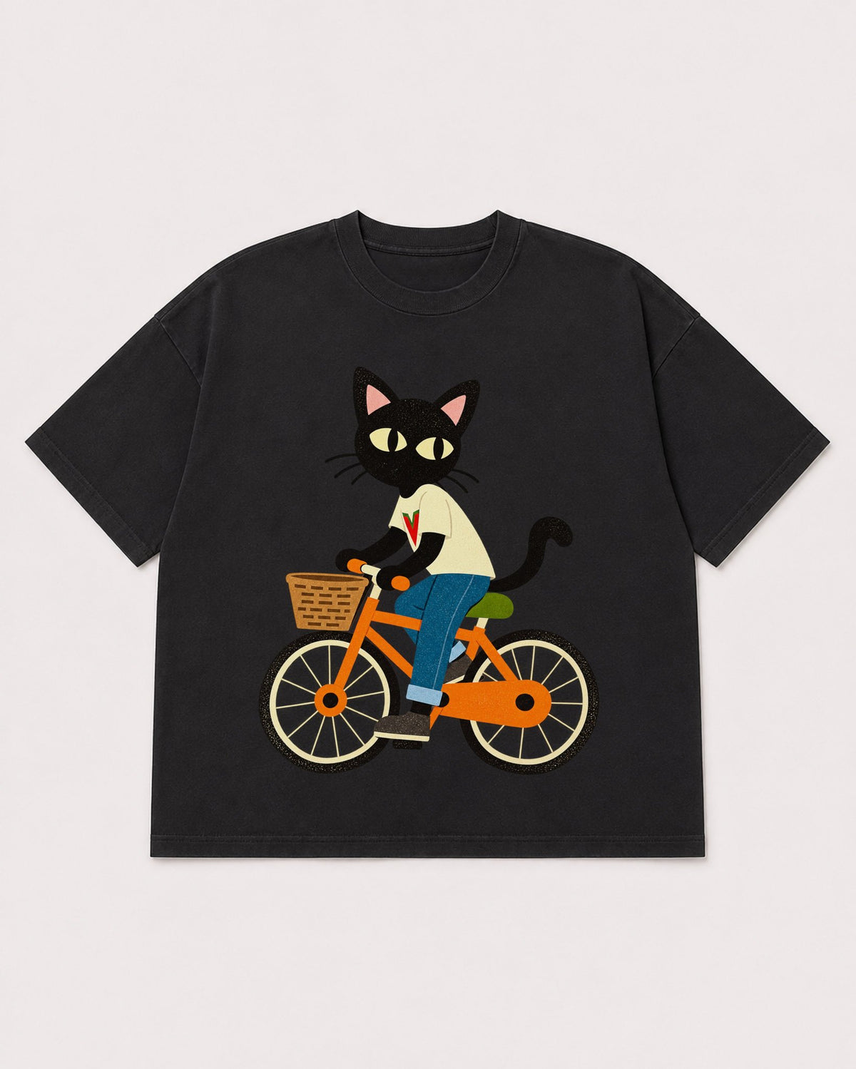Mockup Boxy Heavyweight Tee Black product