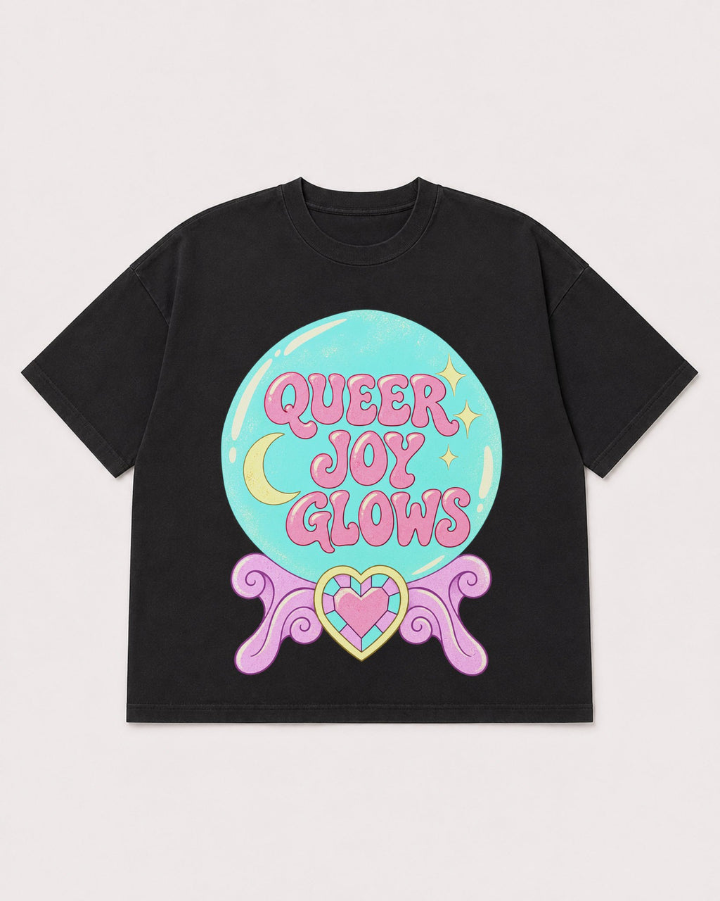 Mockup Boxy Heavyweight Tee Black product