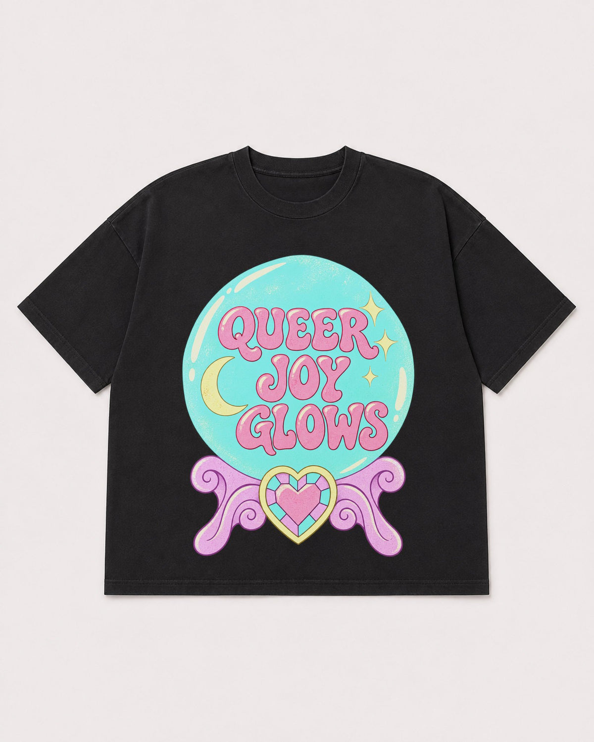 Mockup Boxy Heavyweight Tee Black product