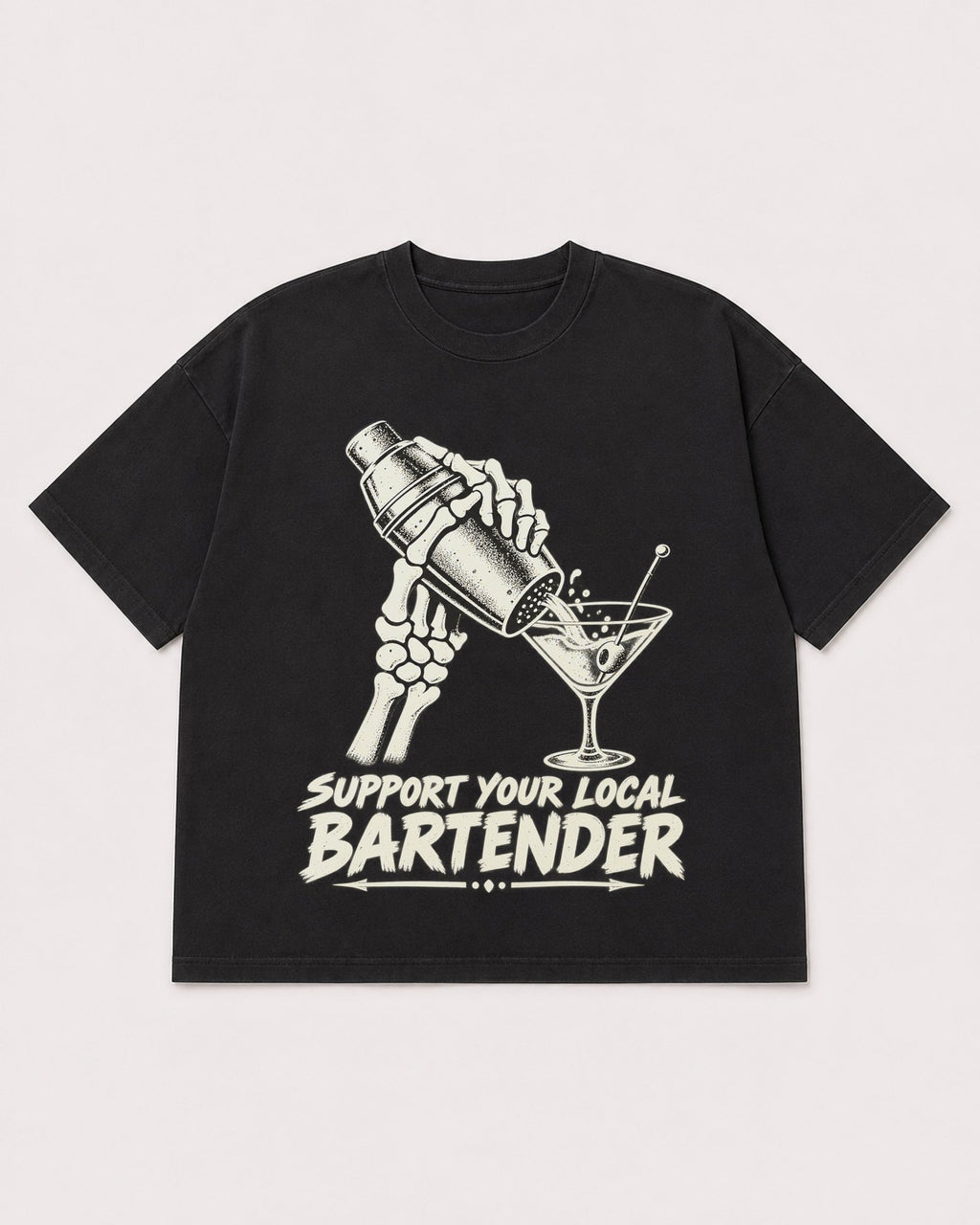 Mockup Boxy Heavyweight Tee Black product