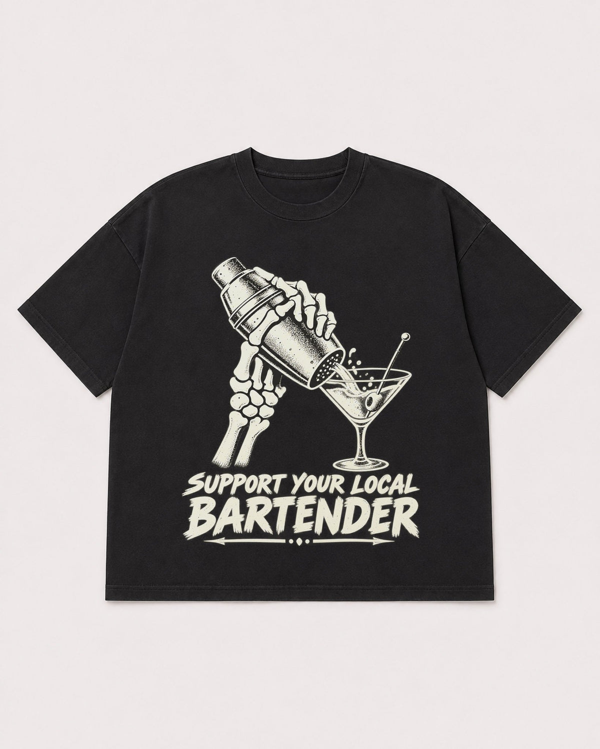 Mockup Boxy Heavyweight Tee Black product