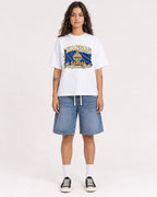 Mockup Boxy Heavyweight Tee White female full-body 06