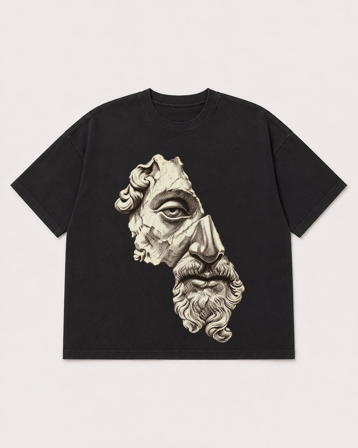Mockup Boxy Heavyweight Tee Black product