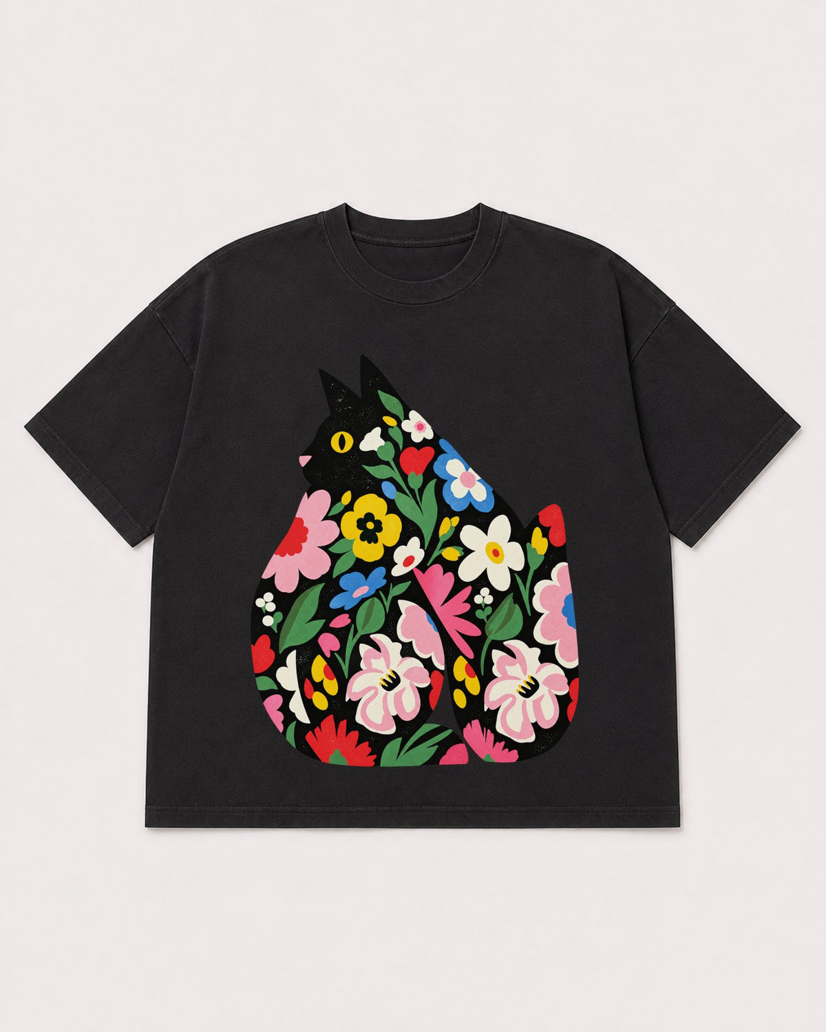 Mockup Boxy Heavyweight Tee Black product