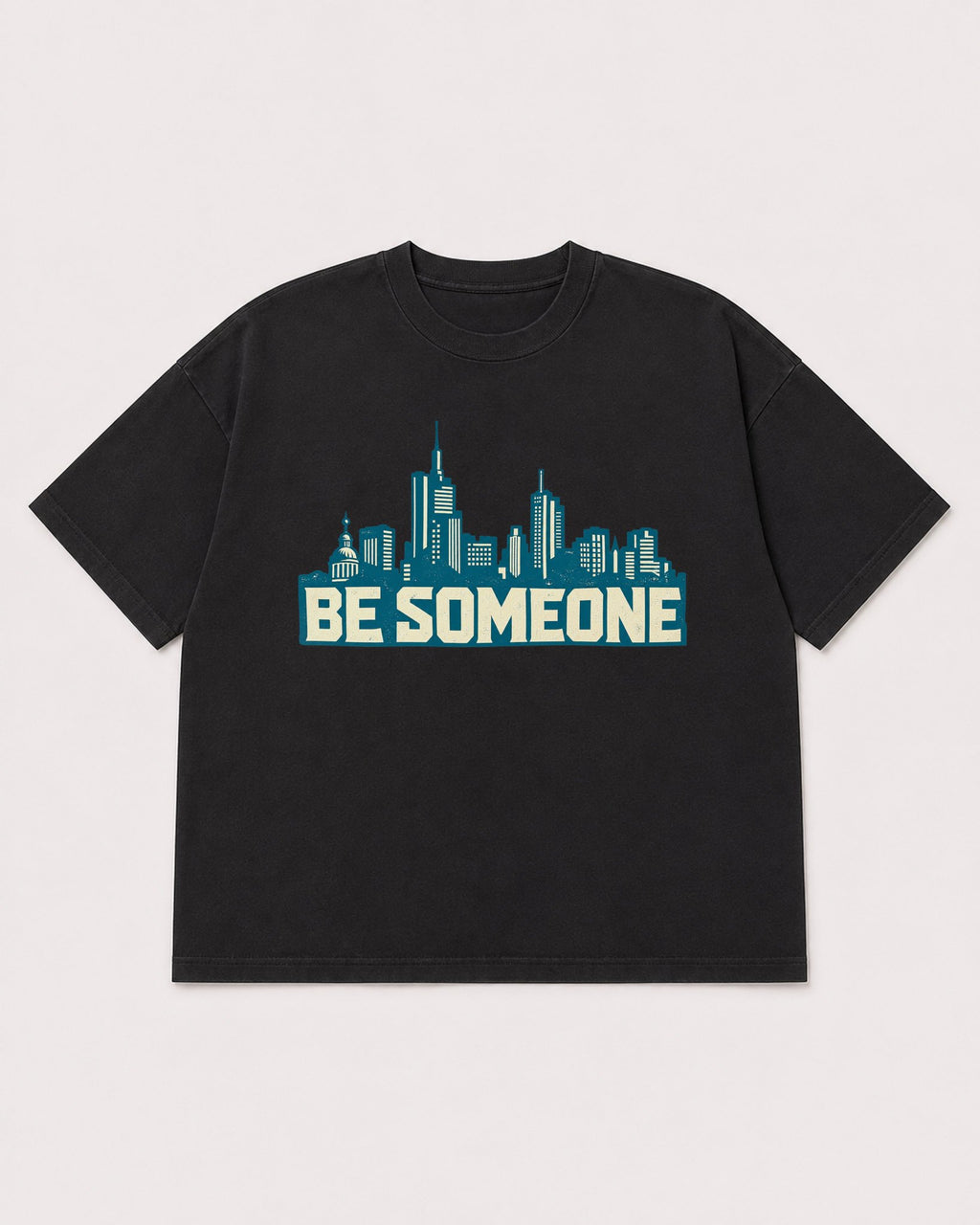 Mockup Boxy Heavyweight Tee Black product