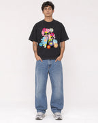 Mockup Boxy Heavyweight Tee Black male full-body 06
