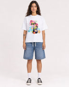 Mockup Boxy Heavyweight Tee White female full-body 06