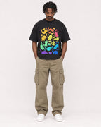 Mockup Boxy Heavyweight Tee Black male full-body 04
