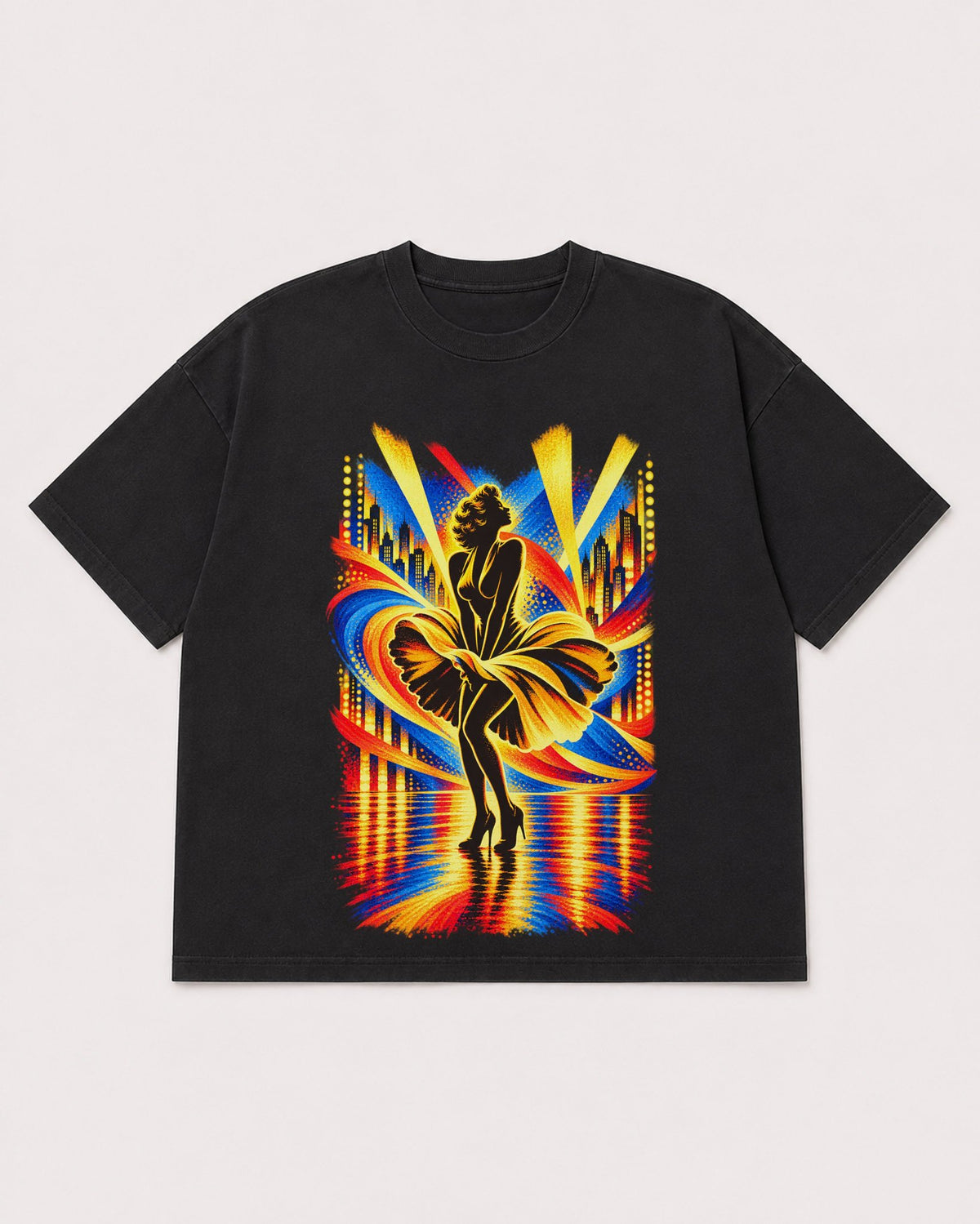 Mockup Boxy Heavyweight Tee Black product