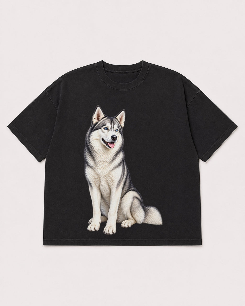 Mockup Boxy Heavyweight Tee Black product