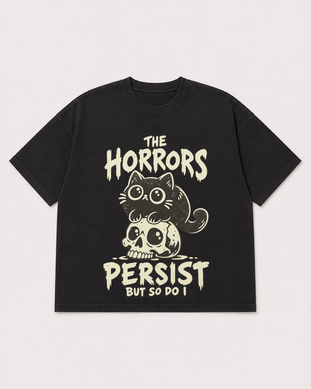 Mockup Boxy Heavyweight Tee Black product