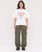 Mockup Boxy Heavyweight Tee White female full-body 02