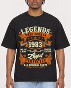 Mockup Boxy Heavyweight Tee Black male close-up 05
