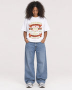 Mockup Boxy Heavyweight Tee White female full-body 05