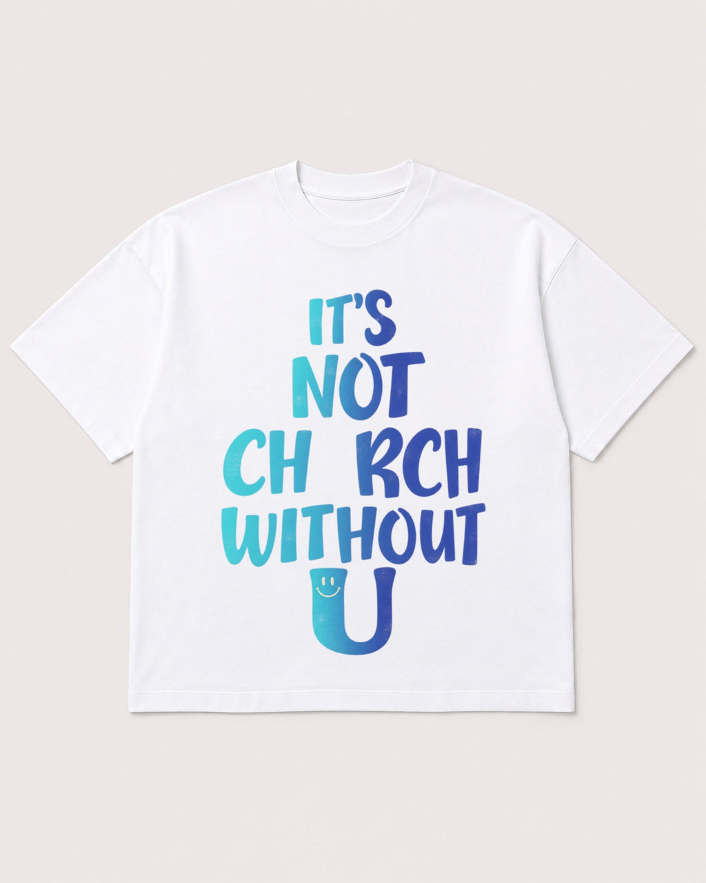 Mockup Boxy Heavyweight Tee White product