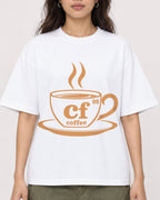 Mockup Boxy Heavyweight Tee White female close-up 02