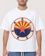Mockup Boxy Heavyweight Tee White male close-up 08